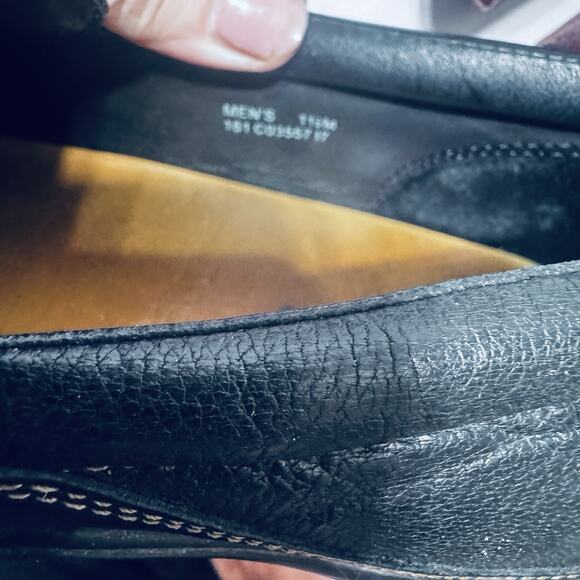 Cole Haan Tucker Venetian Mens 11.5M Black Leather Slip On Loafers C03557